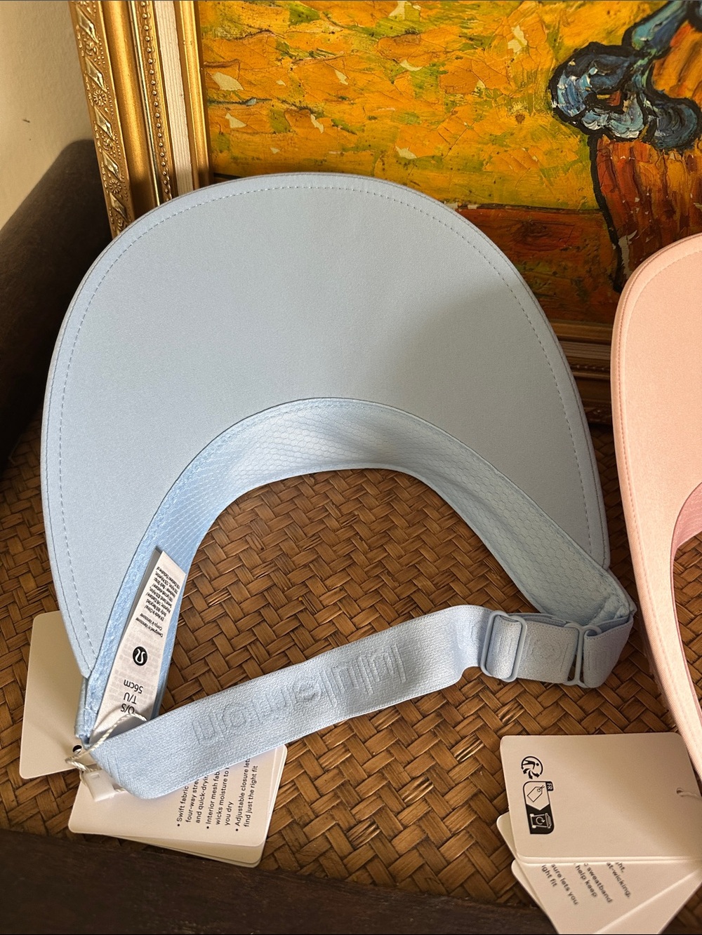 Lululemon Pink & Light Blue Sun Visors - Pair - Picture 4 of 5